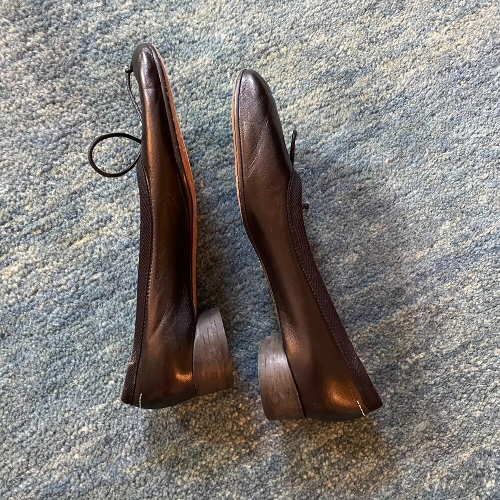 MM6 MAISON MARGIELA Black Anatomic Classic Ballerina Flats